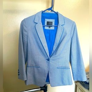 The Limited printed blue blazer size small.